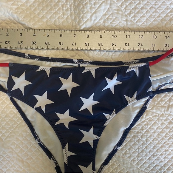 Red White & Blue string sided bikini bottoms - Picture 5 of 6